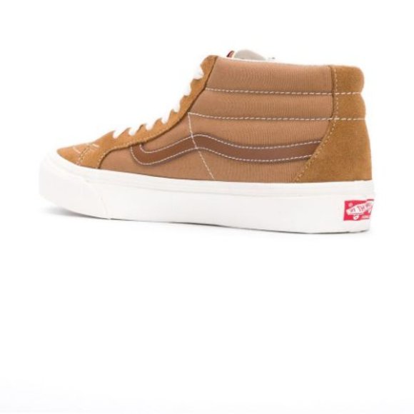 Vans Vault Og SK8 LX Mid Skate Shoes Men's Tobacco Brown - Picture 14 of 14